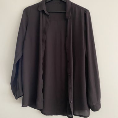 Aubergine/ dark purple blouse