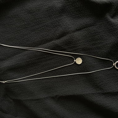 Fine silver-tone necklace