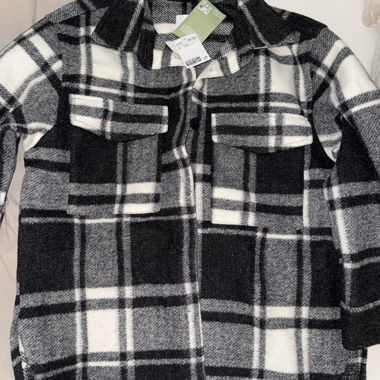 Karierte Fleecejacke