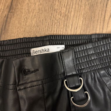 Leather jeans