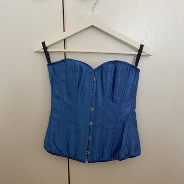 Blue corset top 