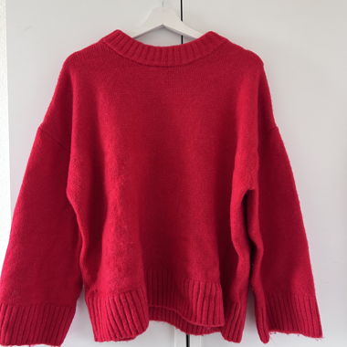 Red Knit Sweater XXS