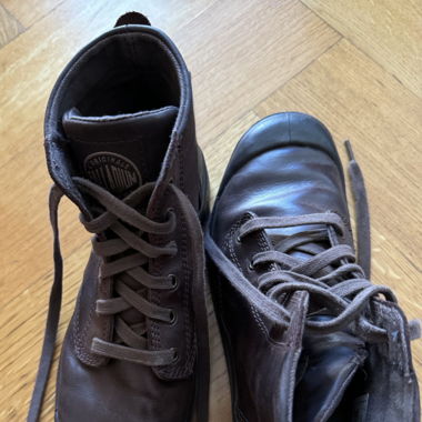 Boots cuir marron Palladium 