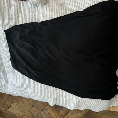 Black Satin Skirt