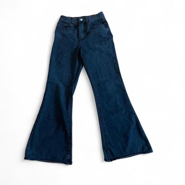 Jeans noirs évasés