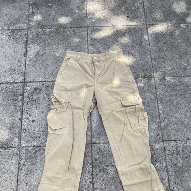Pantalon cargo beige Pull&Bear