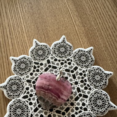 Pendentif argent rhodochrosite
