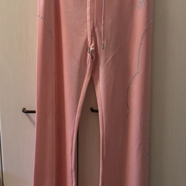 Juicy Couture Pantaloni della Tuta Rosa – Nuovi S