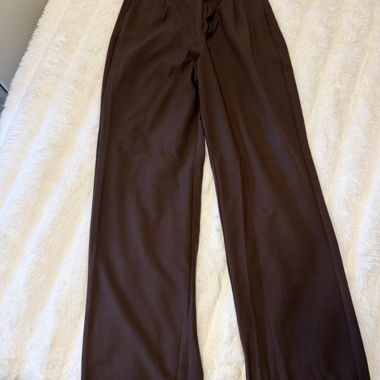 Braune weite Hose von Pull&Bear