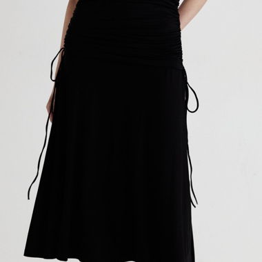 Gonna maxi bandeau nera WEEKDAY