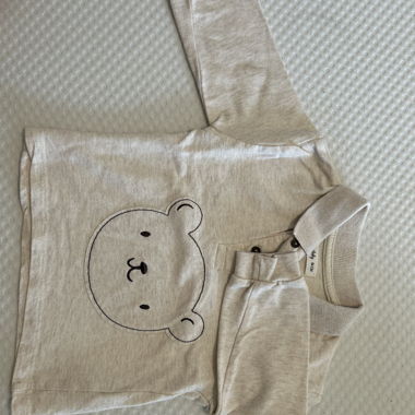 Baby Langarmshirt mit Bärenmotiv, Gr. 86