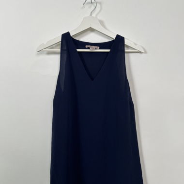 ANNA FIELD Navy-Top ohne Ärmel