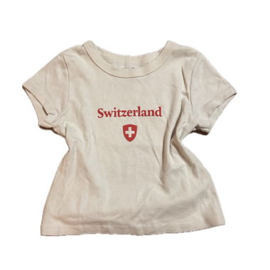 Tee-shirt bébé Switzerland cropped