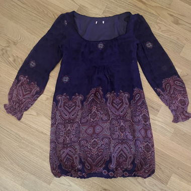 Robe de loisirs lilas à motif
