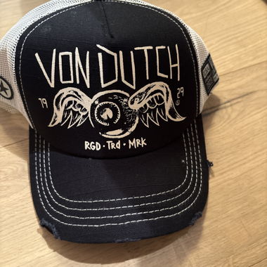 Von Dutch Trucker Cap nero-bianco