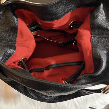 Lancel Leather Bucket Bag