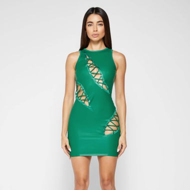 Kleid Kunstleder