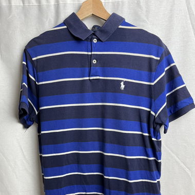 Polo Ralph Lauren bleu à rayures 