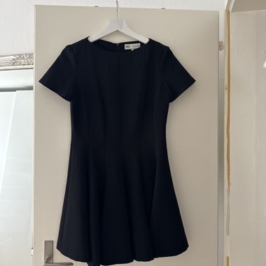 Black Zara Short-Sleeve Dress