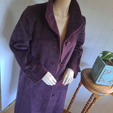 RENÉ SCHAAD Vintage Lama Hair Coat Coat M 40