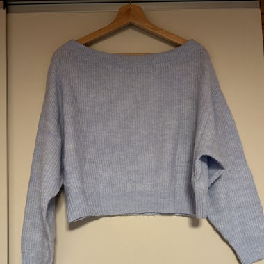 Babyblue off-shoulder sweater