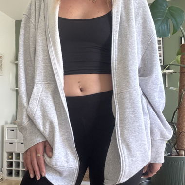 Sweatjacke grau