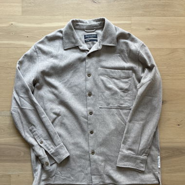 Overshirt beige Marc O’Polo in lana