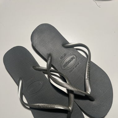 Silberne Havaianas slim
