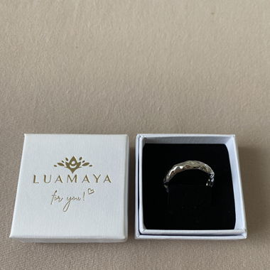 Stainless steel Ring silber von Luamaya