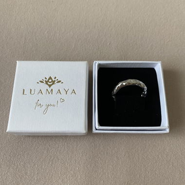 Stainless steel Ring silber von Luamaya