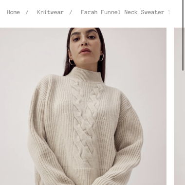 Dariadéh farah funnel neck sweater