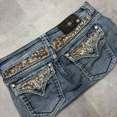 Vintage Miss Me Denim Rock (L)