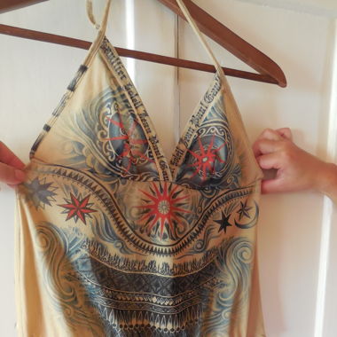 Rarität!Jean P.Gaultier Soleil Tattoo Top