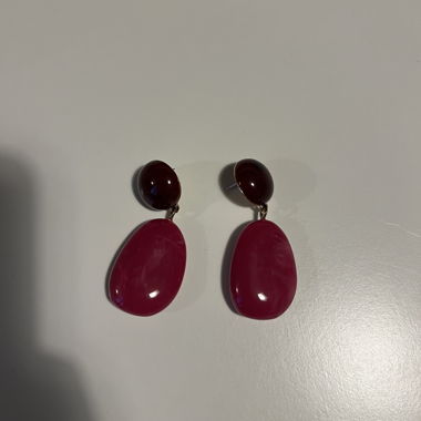Orecchini pendenti rosa Sézane