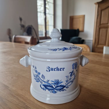 Keramik Zuckerdose mit Deckel