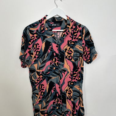 Camicia a maniche corte con motivo