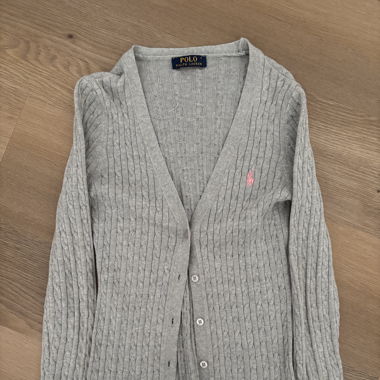 Cardigan mit Ralph Lauren Stickerei