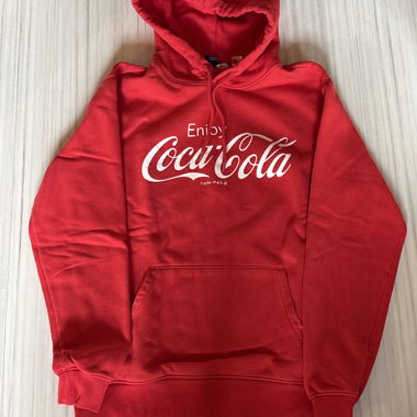 Sweat à capuche Coca-Cola rouge