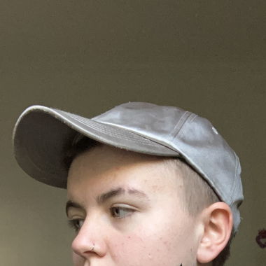 Silver shiny cap