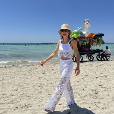 Ensemble en dentelle blanc