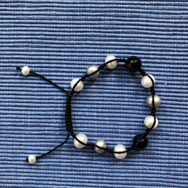 Bracelet de perles noir