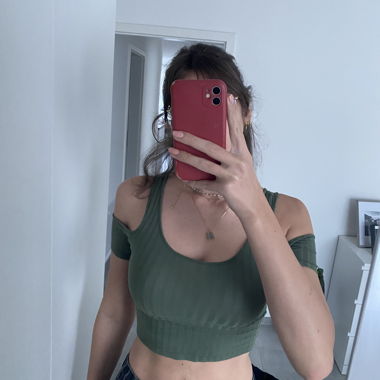 Haut court vert taille M (40)