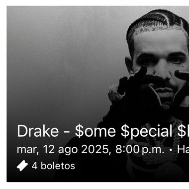 2x Drake Stehplatz Ticket 12. August