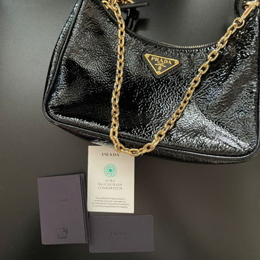 Borsa a tracolla Prada Black naplak