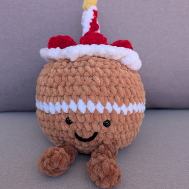 Crochet cake plushie jellycat inspired