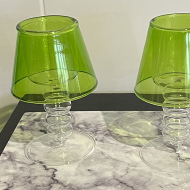 2 lampes pour bougies