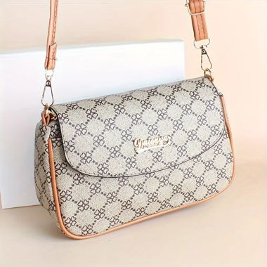 Crossbody Tasche Mit Retro-Muster