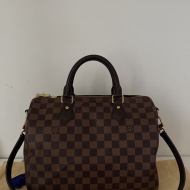 Louis Vuitton Speedy 30 Bandouliere Damier Ebene