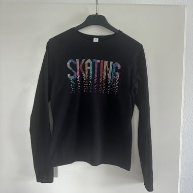 Cool skating long sleeve cotton blouse S M