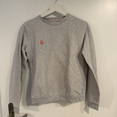 Grey sweatshirt with small logo